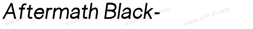Aftermath Black字体转换